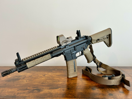 AR-15 avec garde main flottant